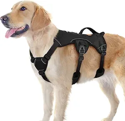 Escape Proof Dog Harness for Large Dogs | No Pull Vest with Lift Handle