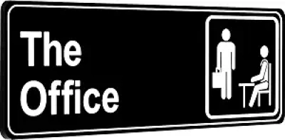 The Office Sign 9x3 Inch - Premium Acrylic Self-Adhesive Door & Wall Decor