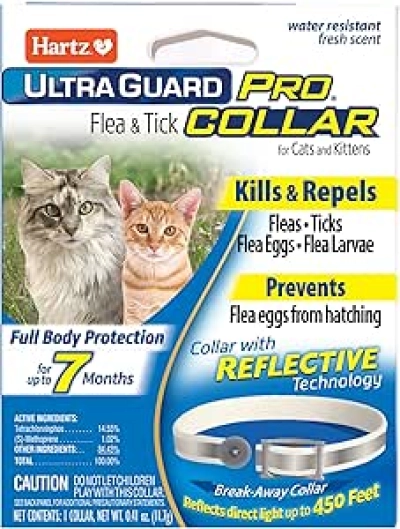 Hartz UltraGuard Pro Flea & Tick Collar for Cats - 7 Month Protection
