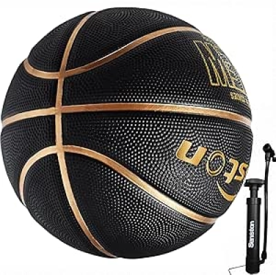 Senston Basketball Size 7 - Outdoor/Indoor Rubber Ball with Pump & Needle