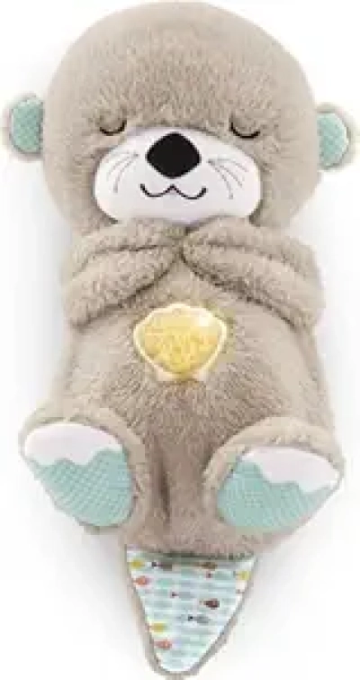 Fisher-Price Soothe 'n Snuggle Otter Sound Machine | Newborn Plush with Breathing Motion