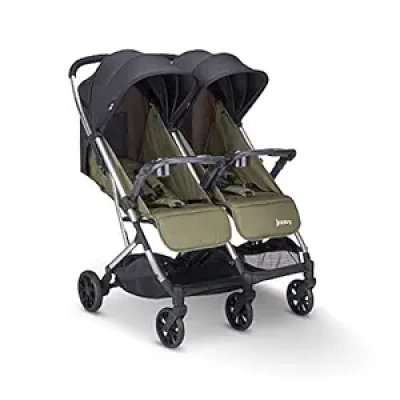 Joovy Kooper X2 Double Stroller - Lightweight Compact Twin Stroller with Easy Fold