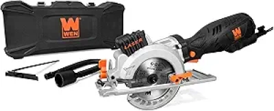 WEN 3625 5-Amp 4-1/2" Beveling Circular Saw with Laser & Case