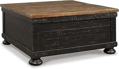 Signature Design by Ashley Valebeck Lift Top Coffee Table - 36" Farmhouse Storage