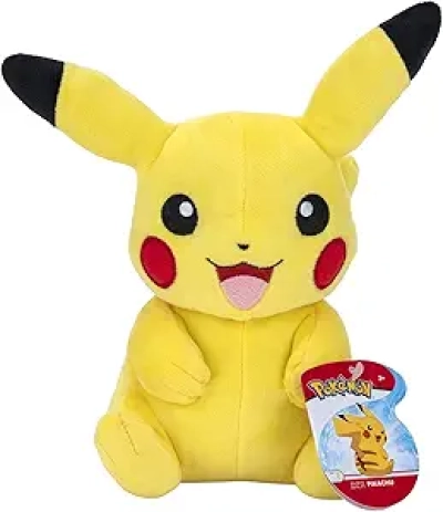 Pikachu 8-Inch Soft Plush Toy - Official Pokémon Collectible