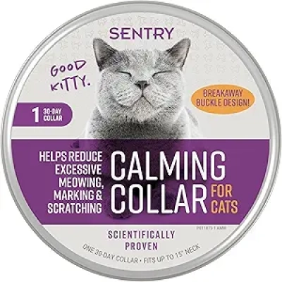 Sentry Calming Collar for Cats - 30-Day Pheromone Relief for Anxiety & Stress