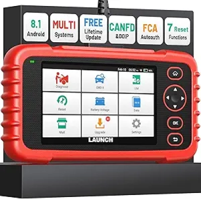 Launch OBD2 Scanner CRP123X V3.0 Elite - 2026 Lifetime WiFi Updates, FCA SGW, CAN-FD & DoIP Support