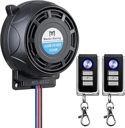 Rupse Motorcycle Alarm System Anti Theft 125dB Remote Control for All Bikes