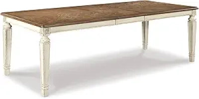 Signature Design by Ashley Realyn French Country Dining Extension Table - Seats 8