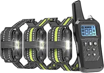 Dog Shock Collar 3 Pack with Remote - IP65 Waterproof E Collar Training Kit