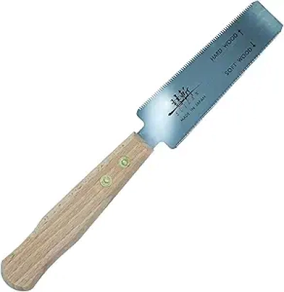 SUIZAN 5" Flush Cut Japanese Pull Saw | Professional Ryoba Handsaw for Woodworking