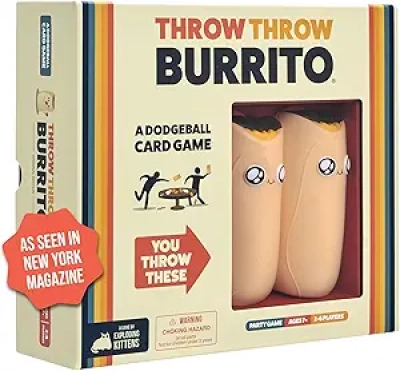 Throw Throw Burrito Dodgeball Card Game | 2-6 Players Party Game