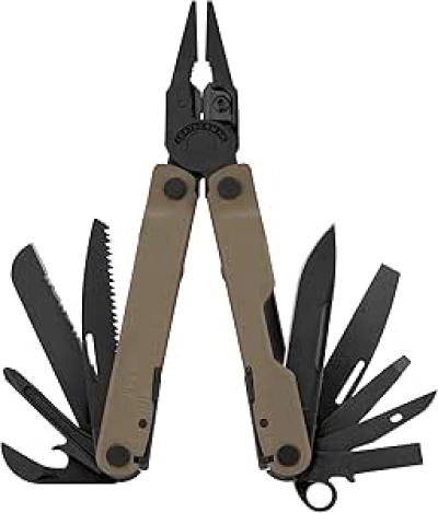 Leatherman Rebar Multitool 17-in-1 - Coyote Tan with Replaceable Wire Cutters