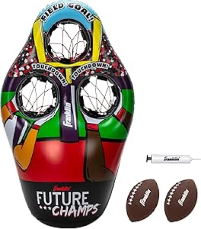 Inflatable Football Target Toss Game for Kids - Practice Throwing Accuracy
