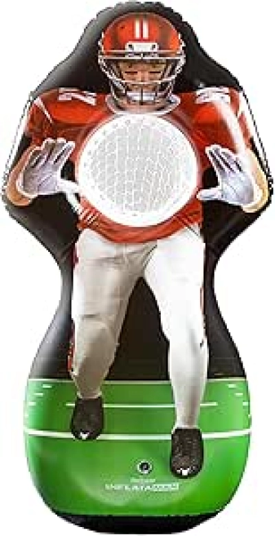 GoSports Inflataman Football Challenge - Touchdown Toss Game Set for 4 Players