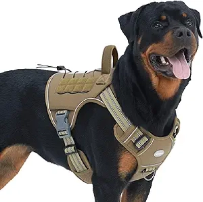 Auroth Tactical No Pull Dog Harness for Large Dogs | Military Grade K9 Harness