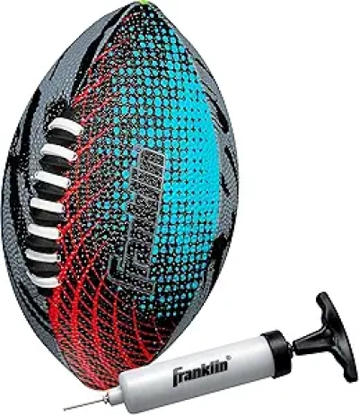 Franklin Sports Mystic Mini Football - Kids Soft Foam Football with Air Pump