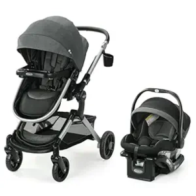 Graco Modes Nest 3-in-1 Travel System | Modular Carseat Stroller Combo