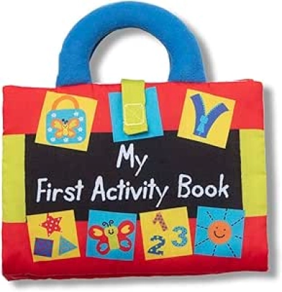 Melissa & Doug Soft Activity Book for Babies & Toddlers - Montessori Learning Toy