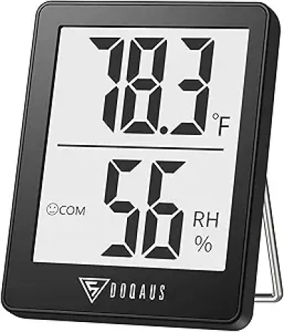 DOQAUS Digital Hygrometer Thermometer - Indoor Temperature & Humidity Monitor with 5s Fast Refresh