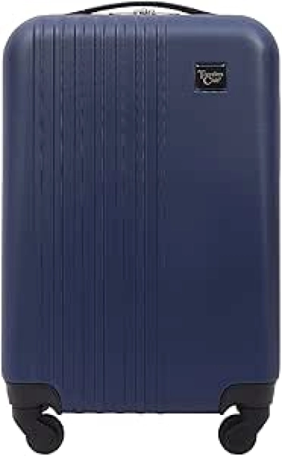 Travelers Club Cosmo 20" Carry-On Luggage Navy Blue | 4-Wheel Spinner