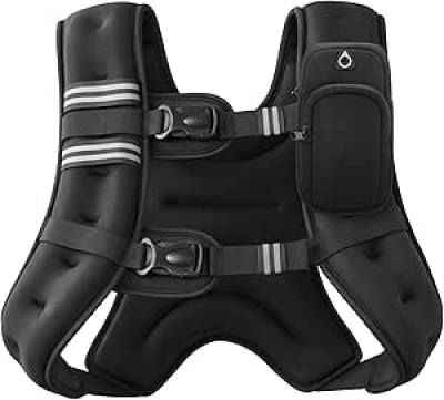 ZELUS Weighted Vest 6-30lb | Adjustable Fitness Training Vest with Reflective Stripes