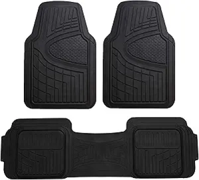 Universal Fit Car Floor Mats | Heavy-Duty Rubber All-Weather Protection
