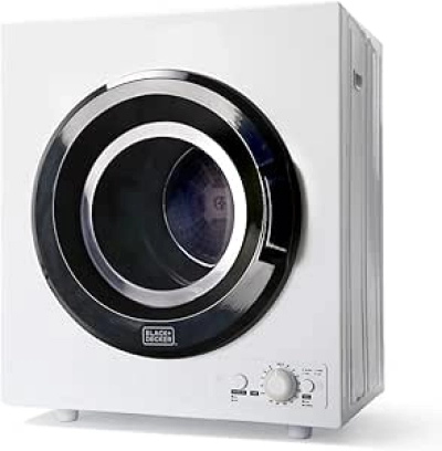 BLACK+DECKER BCED37 Compact Portable Dryer - 13.2 lbs Capacity, 4 Modes, 120V