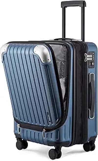 LEVEL8 Grace 20 Inch Carry On Luggage | TSA Approved Expandable Hard Shell Suitcase