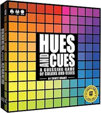 Hues and Cues - Color Guessing Board Game for 3-10 Players Ages 8+