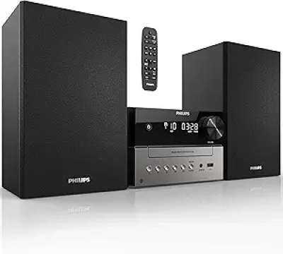 Philips Bluetooth Stereo System with CD Player & FM Radio - 15W Home Audio