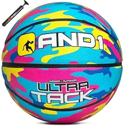 AND1 Ultra Grip Basketball Size 7 - Official Regulation Ball for Indoor & Outdoor Play
