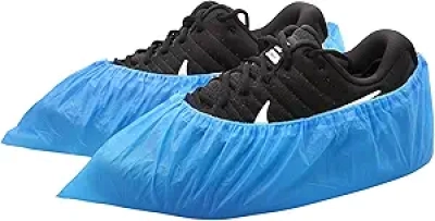 Disposable Shoe Covers Non-Slip Waterproof - 50 Pairs CPE Booties for Men & Women
