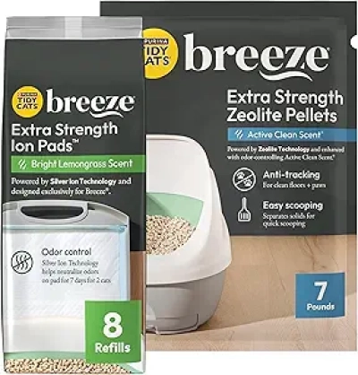 Purina Tidy Cats Breeze Extra Strength Refill Bundle | 99.9% Dust Free