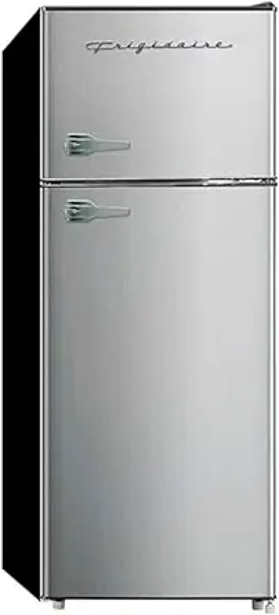 Frigidaire 7.5 cu ft 2-Door Apartment Refrigerator Freezer Combo - Stainless Steel