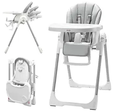 KÜB 3-in-1 Foldable Baby High Chair - Adjustable High Chairs for Infants & Toddlers