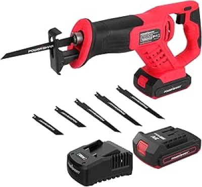 PowerSmart 20V Cordless Reciprocating Saw - Battery & Charger Included