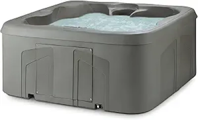 LifeSmart 4-Person Hot Tub with 13 Jets & LED Lighting | Portable Spa