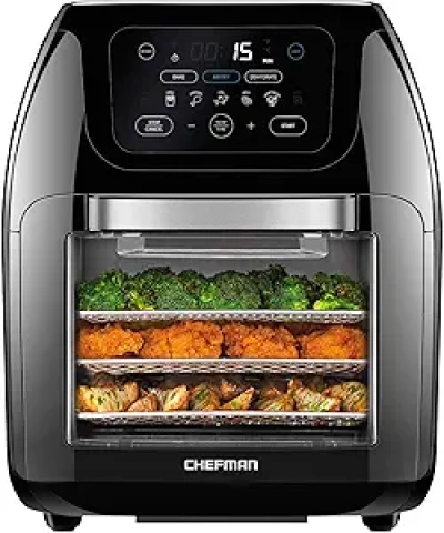 CHEFMAN 10L Digital Air Fryer + Rotisserie & Convection Oven - 17 Presets