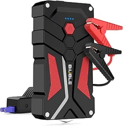 5000A Peak Car Jump Starter with USB-C Quick Charge & LED Light - 12V Lithium Battery Booster