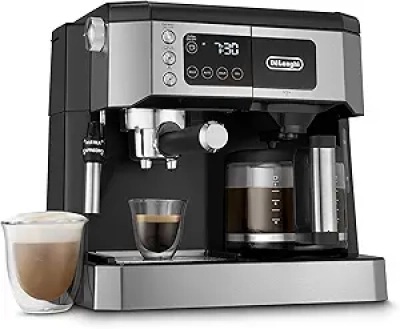 De'Longhi COM532M Dual Heating Espresso & Coffee Maker with Milk Frother | 15 BAR Pump