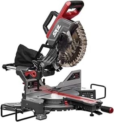 SKIL 10" Dual Bevel Sliding Compound Miter Saw MS6305-00 | Professional Precision Cutting
