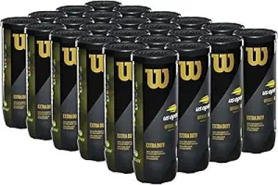 WILSON US Open Tennis Balls - Extra Duty 24 Can Case (72 Balls)