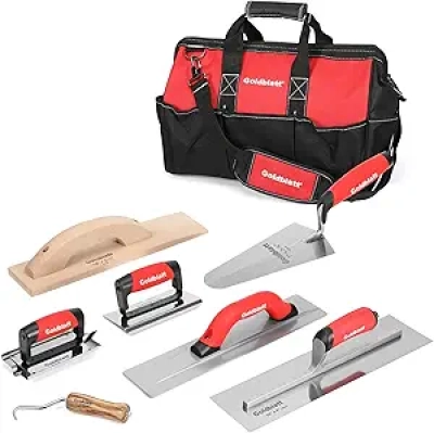 Goldblatt 8-Piece Professional Masonry Tool Set with Tool Bag