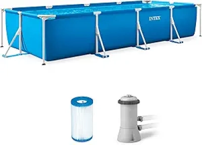 INTEX 28279EH 14ft Rectangular Above Ground Pool with 530 GPH Filter Pump