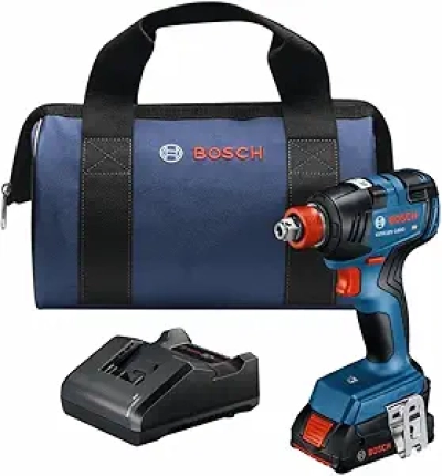 Bosch GDX18V-1800B12 18V Brushless Impact Driver/Wrench Kit - 1/4" & 1/2" Drive