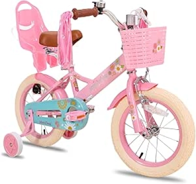 JOYSTAR Little Daisy Kids Bike 12-16 Inch - Safe & Colorful Bikes for Girls & Boys Ages 2-7
