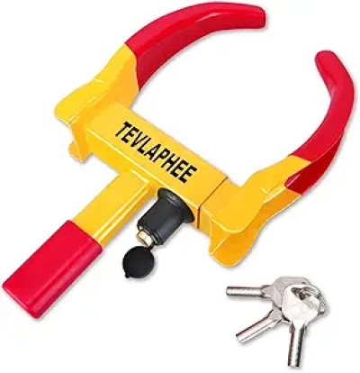Universal Wheel Lock Heavy Duty Anti-Theft Security - Fits 7-11 inch Wheels