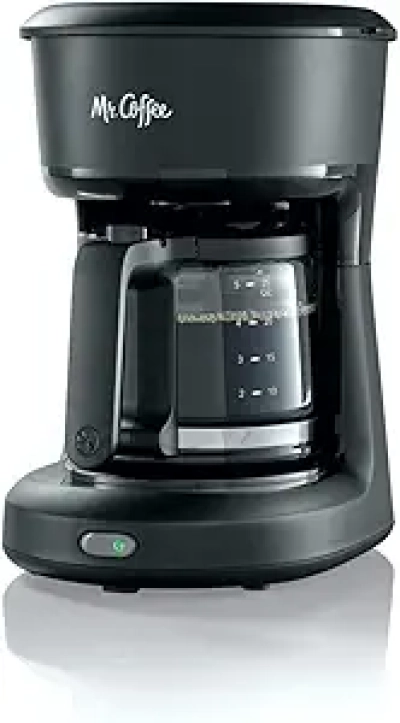 Mr. Coffee 5-Cup Mini Brew Switch Coffee Maker | Compact Black Brewer