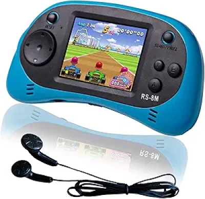 EASEGMER 16 Bit Handheld Game Player - 220 Built-in HD Games for Kids Ages 3-10